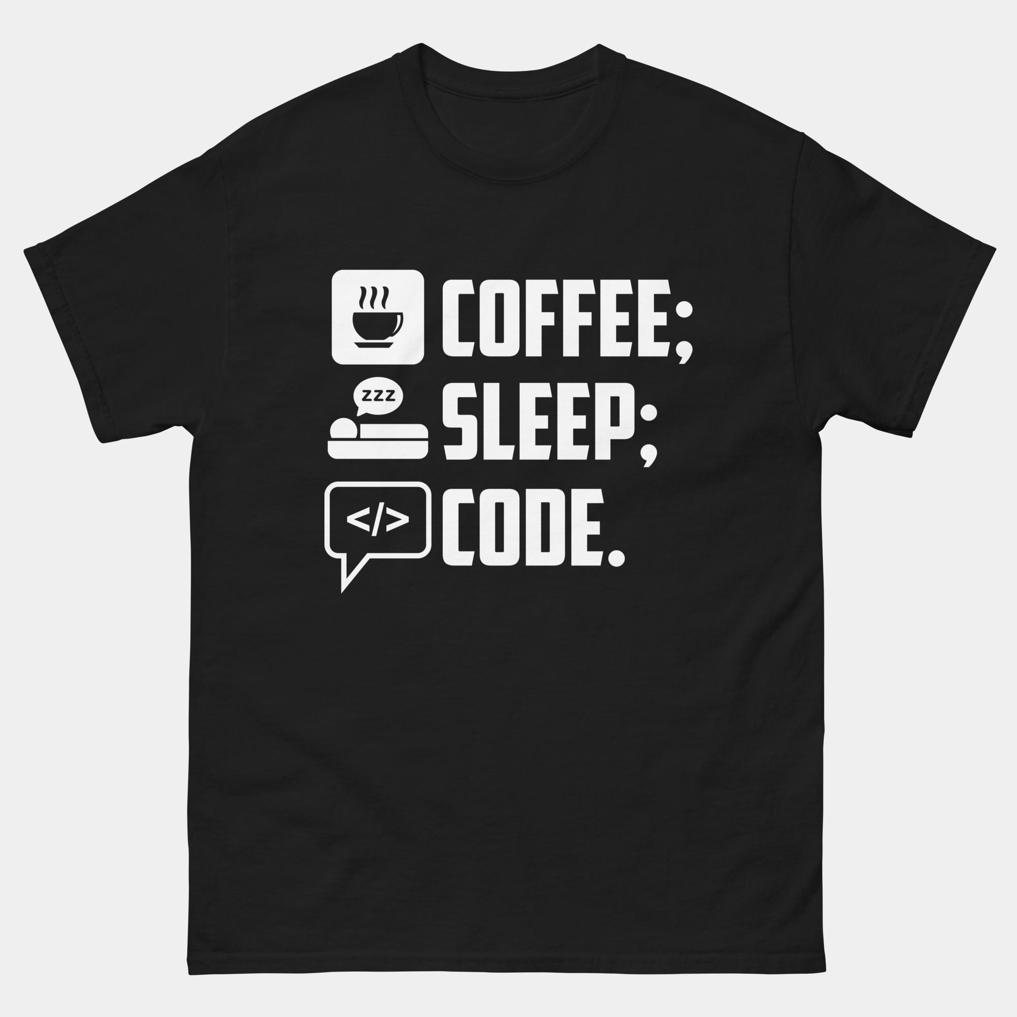 Coffee Sleep Code Funny Coding T-Shirt