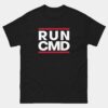 Run CMD T-Shirt - Funny Command Prompt Computer Programmer T-Shirt