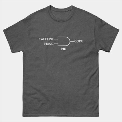 I Convert Caffeine AND Music To Code T-Shirt