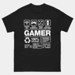 Gamer T-Shirt - Funny Gaming Shirt - Video Game Lover Gift - Gamer Humor Tee - Game Night Shirt - Console Player Gift
