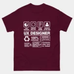 UX Designer T-Shirt - Funny User Experience Shirt - Creative UX Gift - Figma Lover Tee - Web Designer Shirt - Human-Centered Design Humor