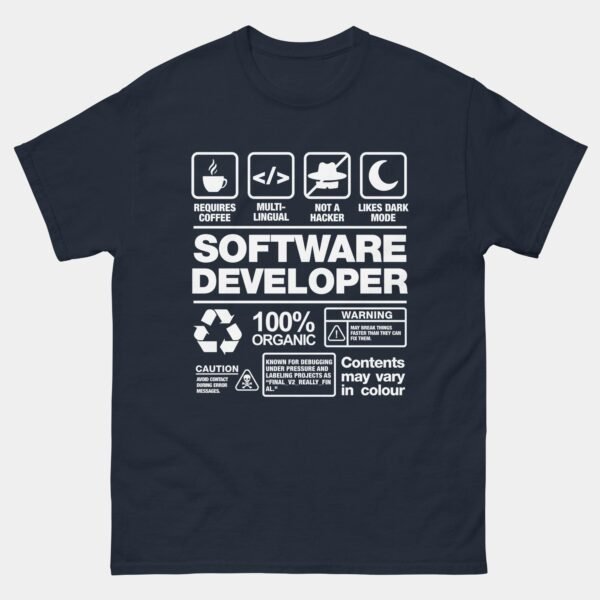 Software Developer T-Shirt - Funny Coding Shirt - Programmer Humor Tee - Software Engineer Gift - Debugging Life Shirt - Dev Shirt