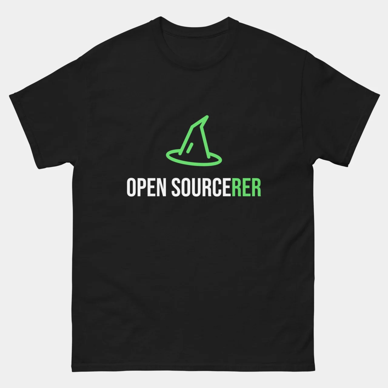 Open Sourcerer T-Shirt - Funny Developer Humor Tee - Coder Gift - Software Engineer Apparel - Linux Geek Shirt