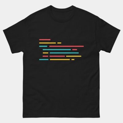 Lines of Code T-Shirt - Minimalist Programmer Shirt - Software Developer Gift - Coding Life Techie Tee - Geek Minimal Tech Shirt