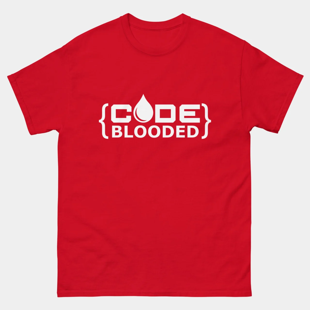 Code Blooded T-Shirt - Funny Coder Humor Tee - Software Developer Gift - IT Professional Apparel - Coding Enthusiast Shirt