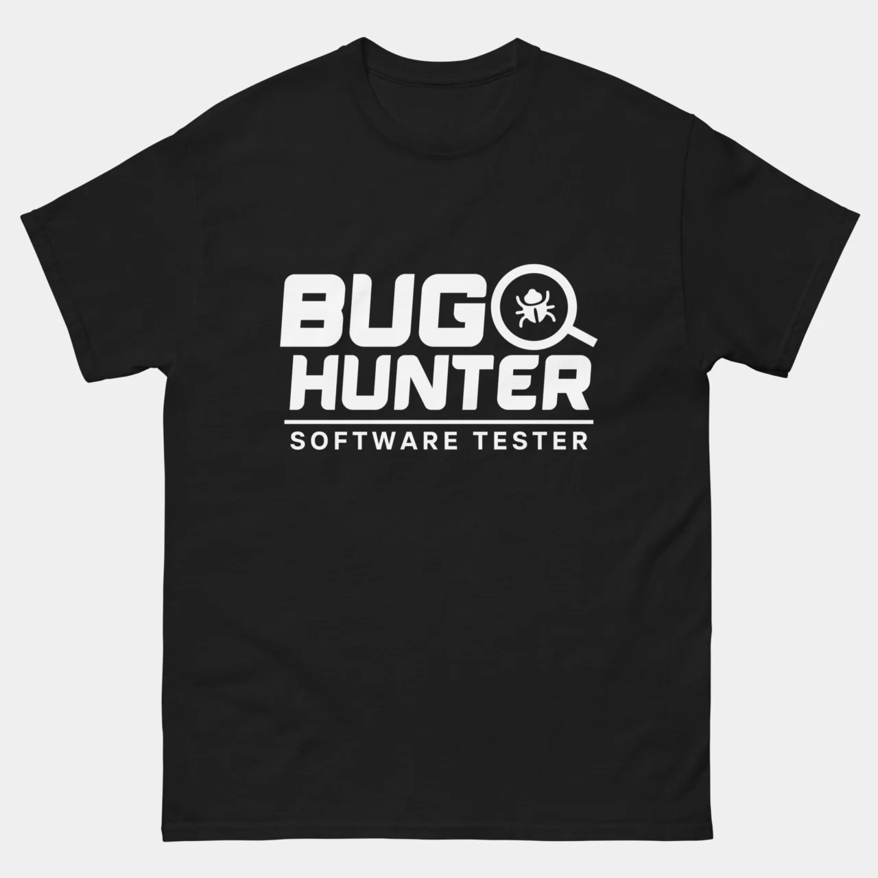 Bug Hunter T-Shirt - Funny QA Engineer Shirt - Software Tester Debugging Humor - Quality Assurance Developer Gift Tee