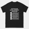 Software Development Process T-Shirt - Funny Programmer Dev Cycle Shirt - Developer Coding Humor Gift Tee