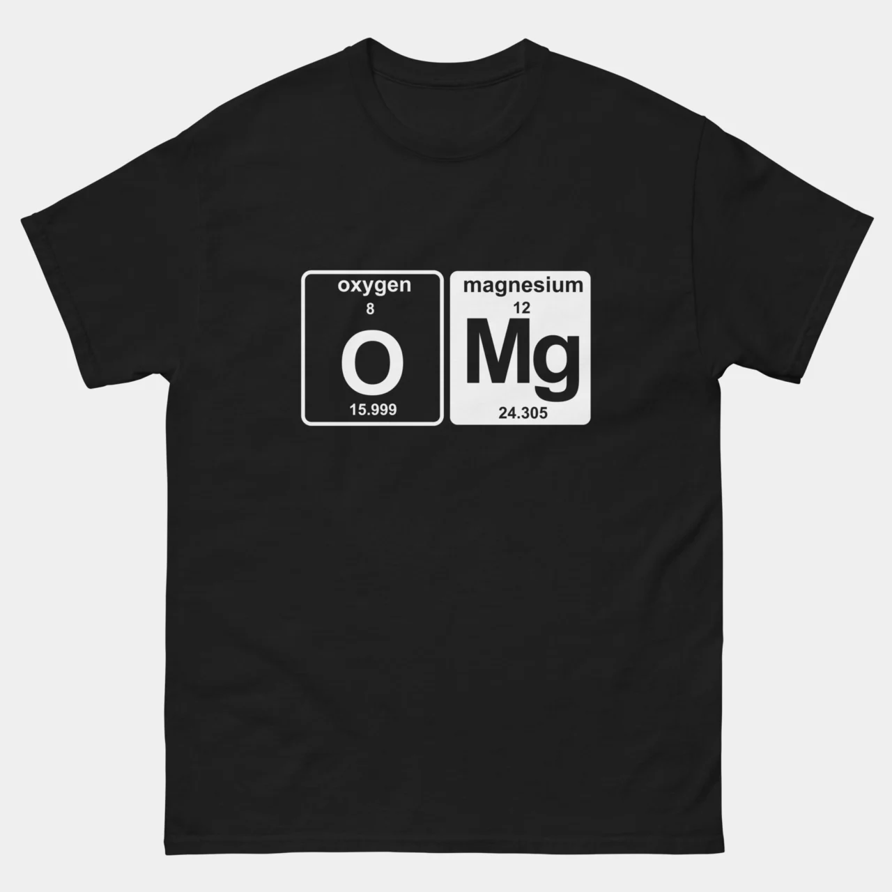 OMg Oh My God Periodic Table T-Shirt - Funny Chemistry Elements Shirt - Science Nerd STEM Teacher Tee