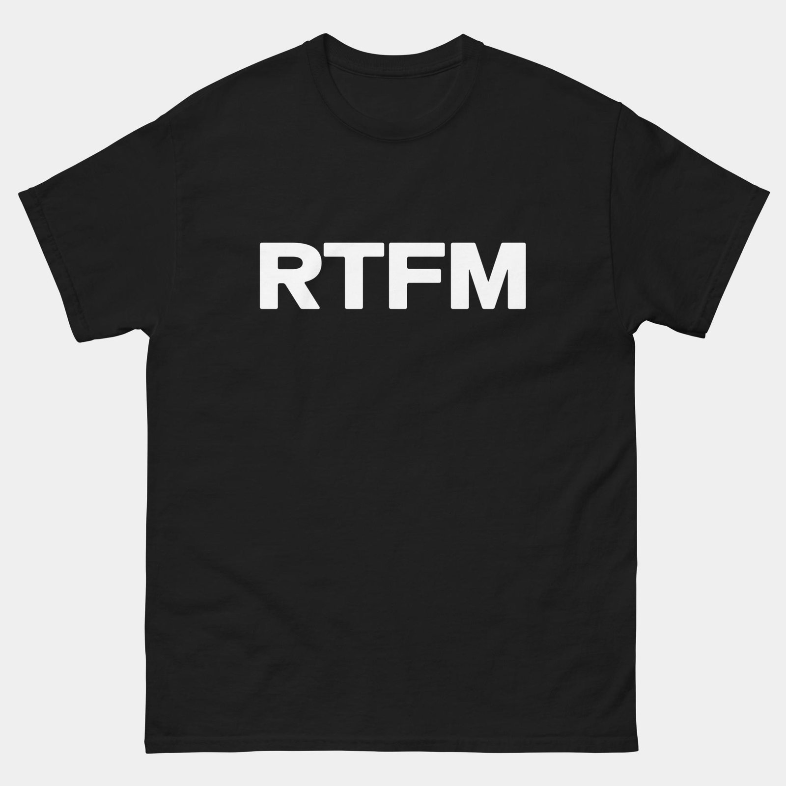 RTFM T-Shirt - Read The F***ing Manual Tech Support Shirt - Funny IT Nerd Geek Tee - Programmer Help Desk RTFM Humor