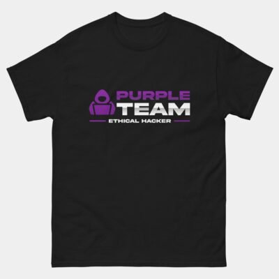 Purple Team Cybersecurity T-Shirt - Ethical Hacking Shirt - Red and Blue Team Collaboration Tee - InfoSec Analyst Hacker Gift