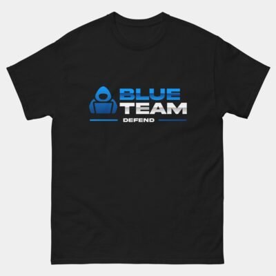 Blue Team Defend Cybersecurity T-Shirt - Ethical Hacking InfoSec Shirt - Cyber Defense Analyst Gift - Cybersecurity Engineer Tee