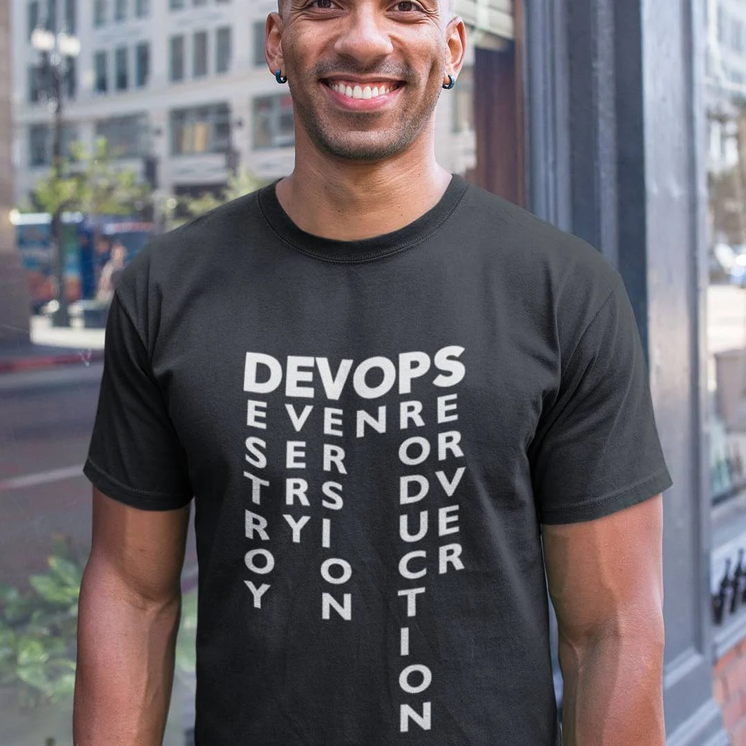 DevOps Destroy Every Version On Production Server T-Shirt – Funny DevOps Engineer Tee