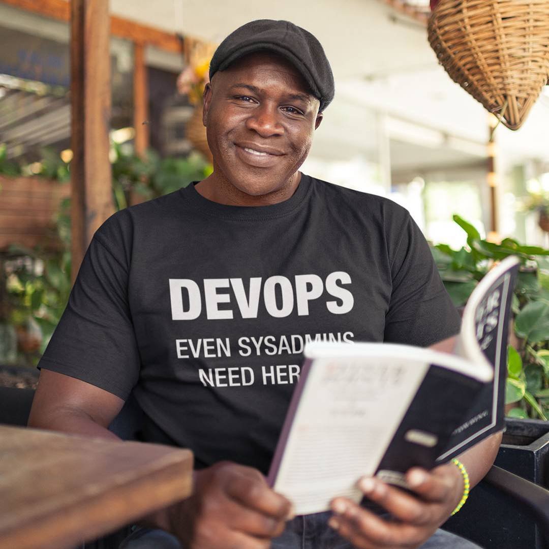 DevOps - Even Sysadmins Need Heroes T-Shirt – Funny IT Engineer Shirt – SysAdmin & DevOps Life