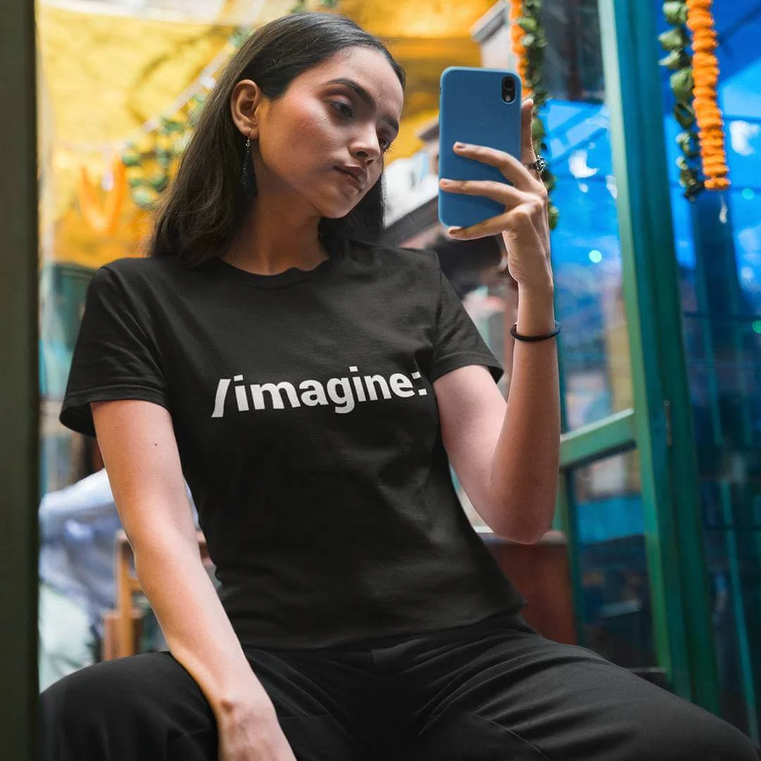 Imagine - AI Prompt T-Shirt – Artificial Intelligence Art Shirt – Funny AI Prompt Engineer Gift