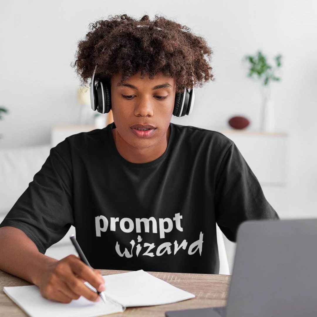 Prompt Wizard T-Shirt – Funny AI Prompt Engineer Shirt – Artificial Intelligence Humor