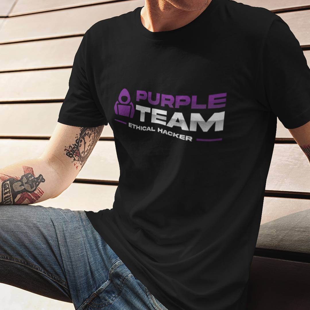 Purple Team Cybersecurity T-Shirt – Ethical Hacking Shirt