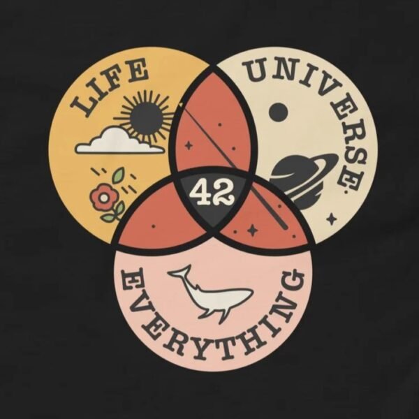 42 Answer to Life the Universe and Everything T-Shirt Design