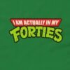 I Am Actually in My Forties T-Shirt - Funny Turtle Nostalgia Shirt Design