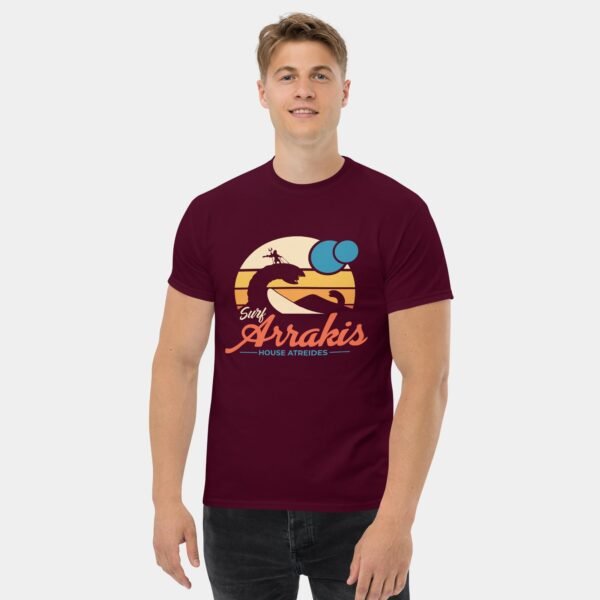 Surf Arrakis House Atreides T-Shirt – Sandworm Surfer Movie Inspired Tech Geek