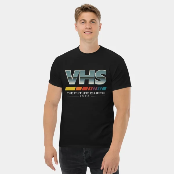 VHS The Future is Here 1976 T-Shirt - Retro Vintage VHS Cassette Tape Shirt Tech Geek