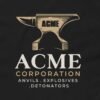 Acme Corporation T-Shirt - Anvils Explosives Detonators Cartoon Classic Geek Tee Design