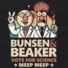 Bunsen and Beaker Vote for Science T-Shirt Design