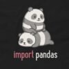 Import Pandas Funny Python T-Shirt - Data Science Library Programming Humor Tee Design