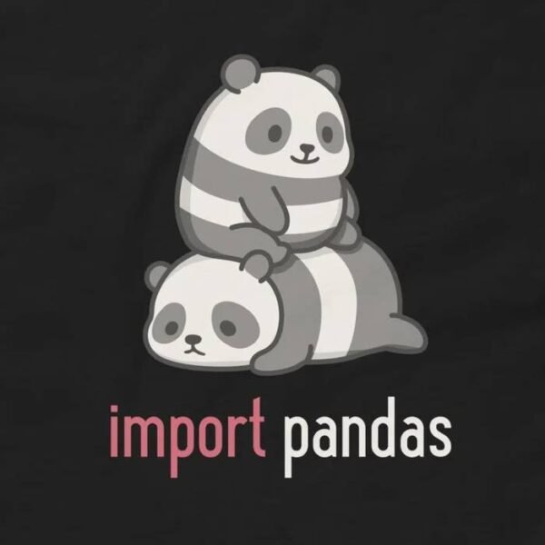 Import Pandas Funny Python T-Shirt - Data Science Library Programming Humor Tee Design