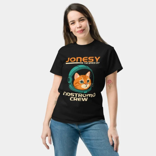 Jonesy the Space Cat T-Shirt - Nostromo Crew Cat Tech Geek