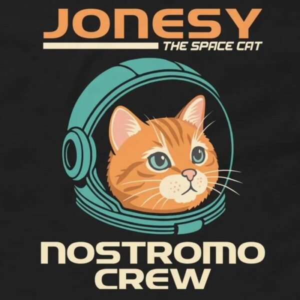 Jonesy the Space Cat T-Shirt - Nostromo Crew Cat Design
