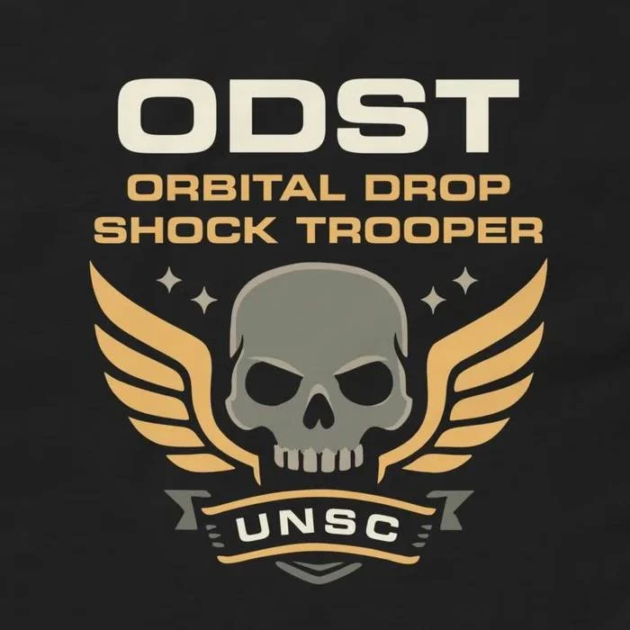 Orbital Drop Shock Trooper ODST T-Shirt - Sci-Fi Military Gaming Shirt Design