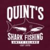 Quints Shark Fishing Shirt - Amity Island 1975 T-Shirt Design