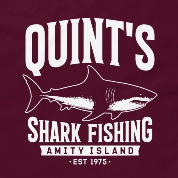 Quints Shark Fishing Shirt - Amity Island 1975 T-Shirt Design