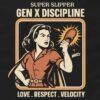 Gen X Discipline T-Shirt - Generation X Mothers Super Slipper Design