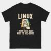 Linux Born To Be Root Not To Reboot T-Shirt - Funny GNU Linux Admin Shirt