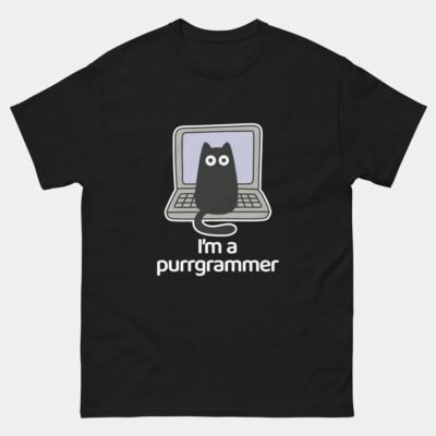Im a Purrgrammer Funny Cat Programmer T-Shirt