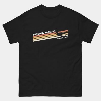Rebel Scum Since 1977 T-Shirt - Retro Sci-Fi Geek Shirt