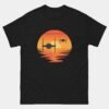 Tie Fighter Sunset Retro T-Shirt - Vintage Starfighter Sci-Fi Wars Inspired Tee