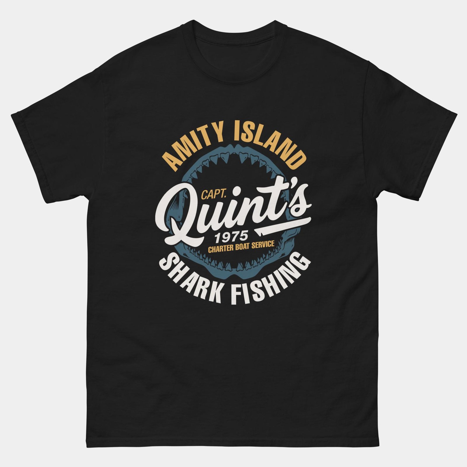 Amity Island Shark Fishing T-Shirt
