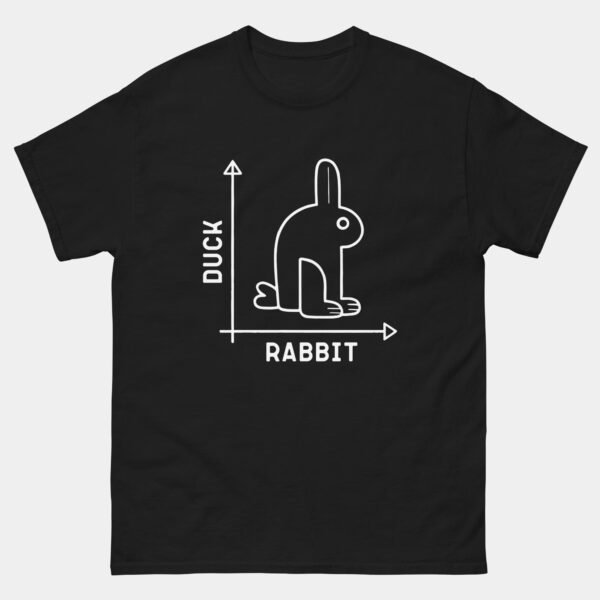 Duck Rabbit Coordinate Axis T-Shirt - Funny Math Physics Optical Illusion Shirt