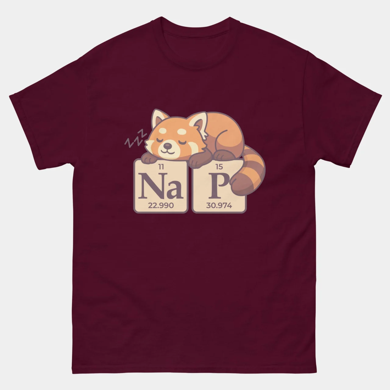 Chemistry Elements Science Cat Nap T-Shirt - NaP Na and P Funny Periodic Table Cat Lover Shirt