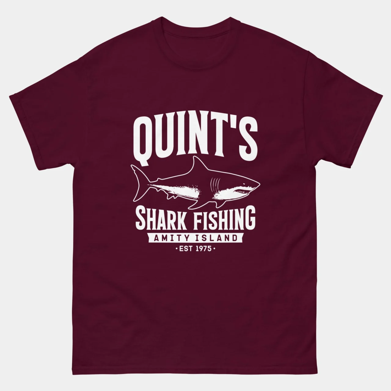 Quints Shark Fishing Shirt - Amity Island 1975 T-Shirt