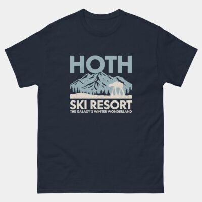 Hoth Ski Resort T-Shirt - Galaxy’s Winter Wonderland Sci-Fi Snow Planet Tee