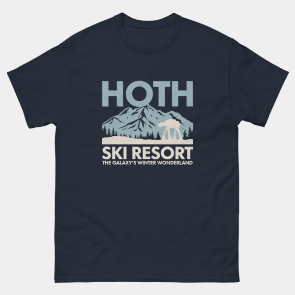 Hoth Ski Resort T-Shirt - Galaxy’s Winter Wonderland Sci-Fi Snow Planet Tee