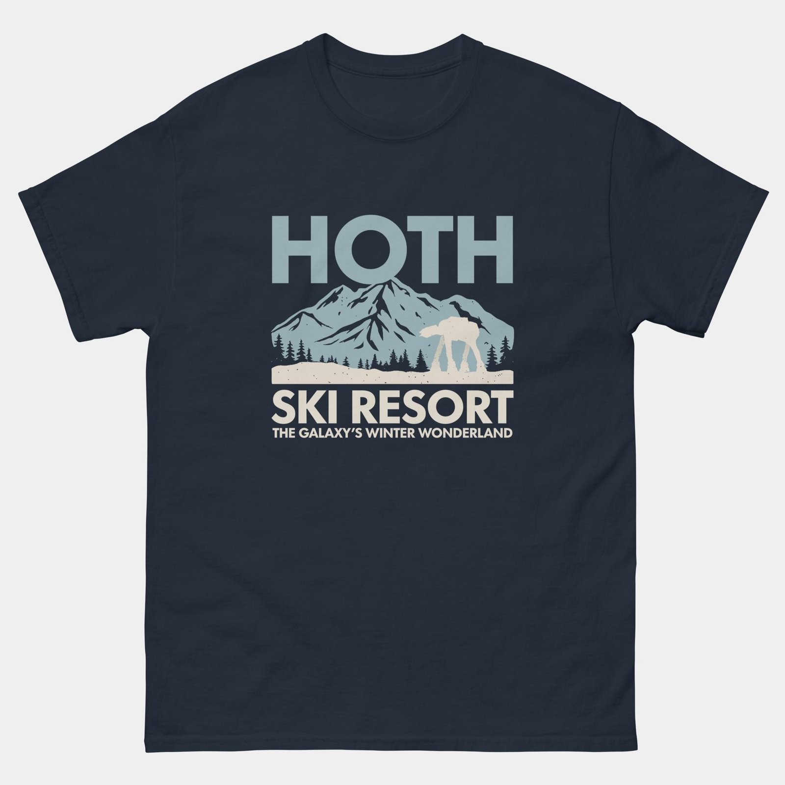Hoth Ski Resort T-Shirt - Galaxy’s Winter Wonderland Sci-Fi Snow Planet Tee