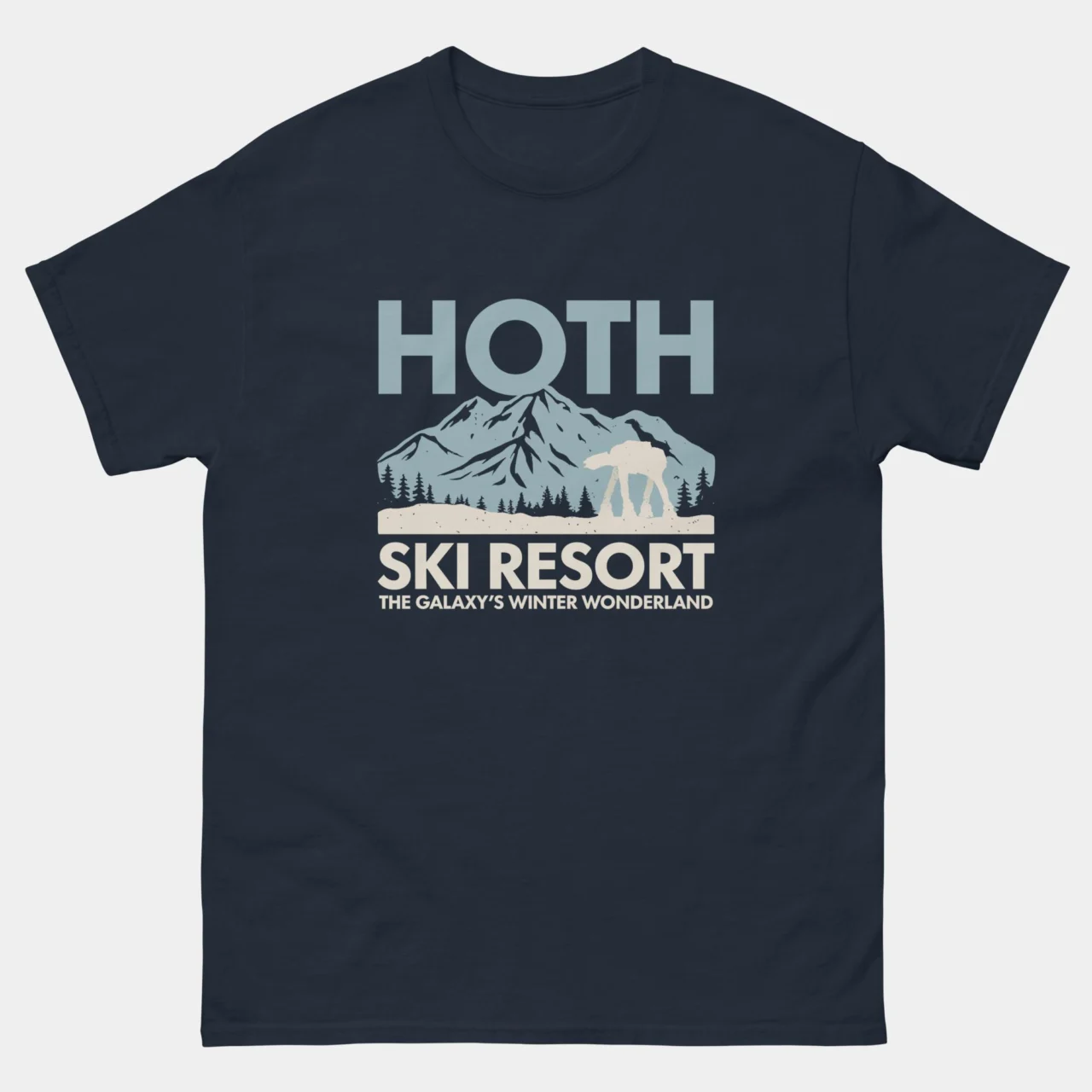 Hoth Ski Resort T-Shirt - Galaxy’s Winter Wonderland Sci-Fi Snow Planet Tee