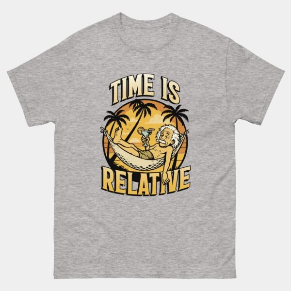 Time Is Relative Einstein T-Shirt - Funny Hammock Science Physics Shirt