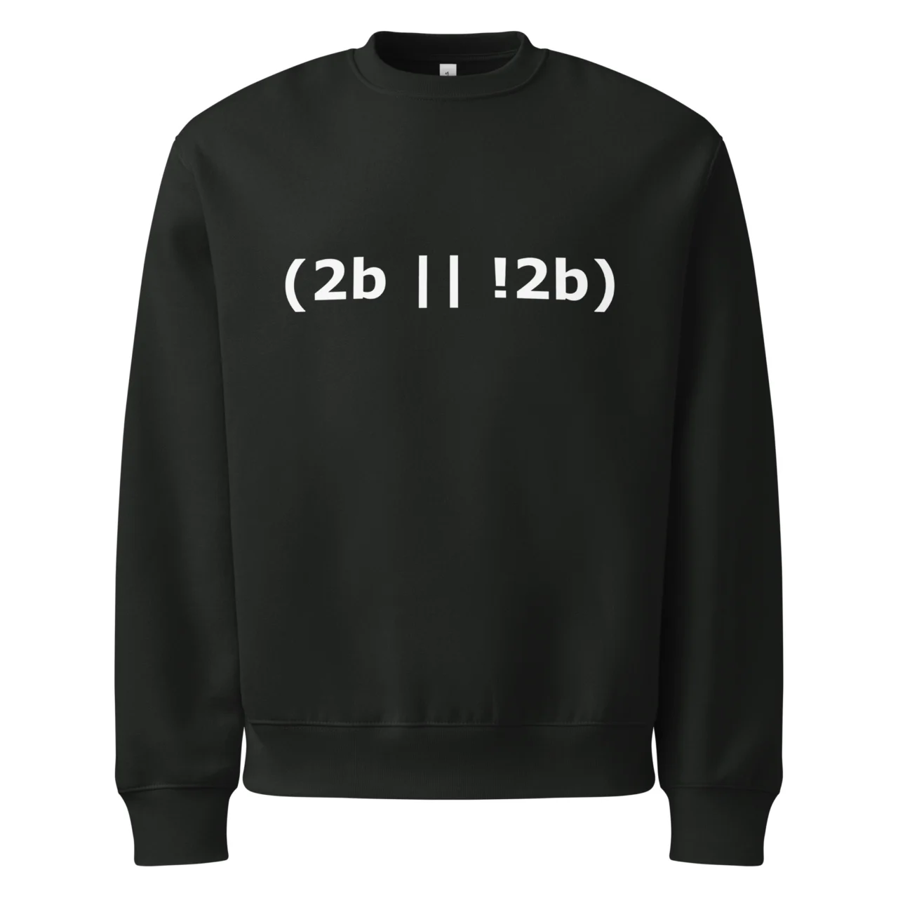 2B Or Not 2B Oversized Sweatshirt - Funny Boolean Logic Coding Pullover
