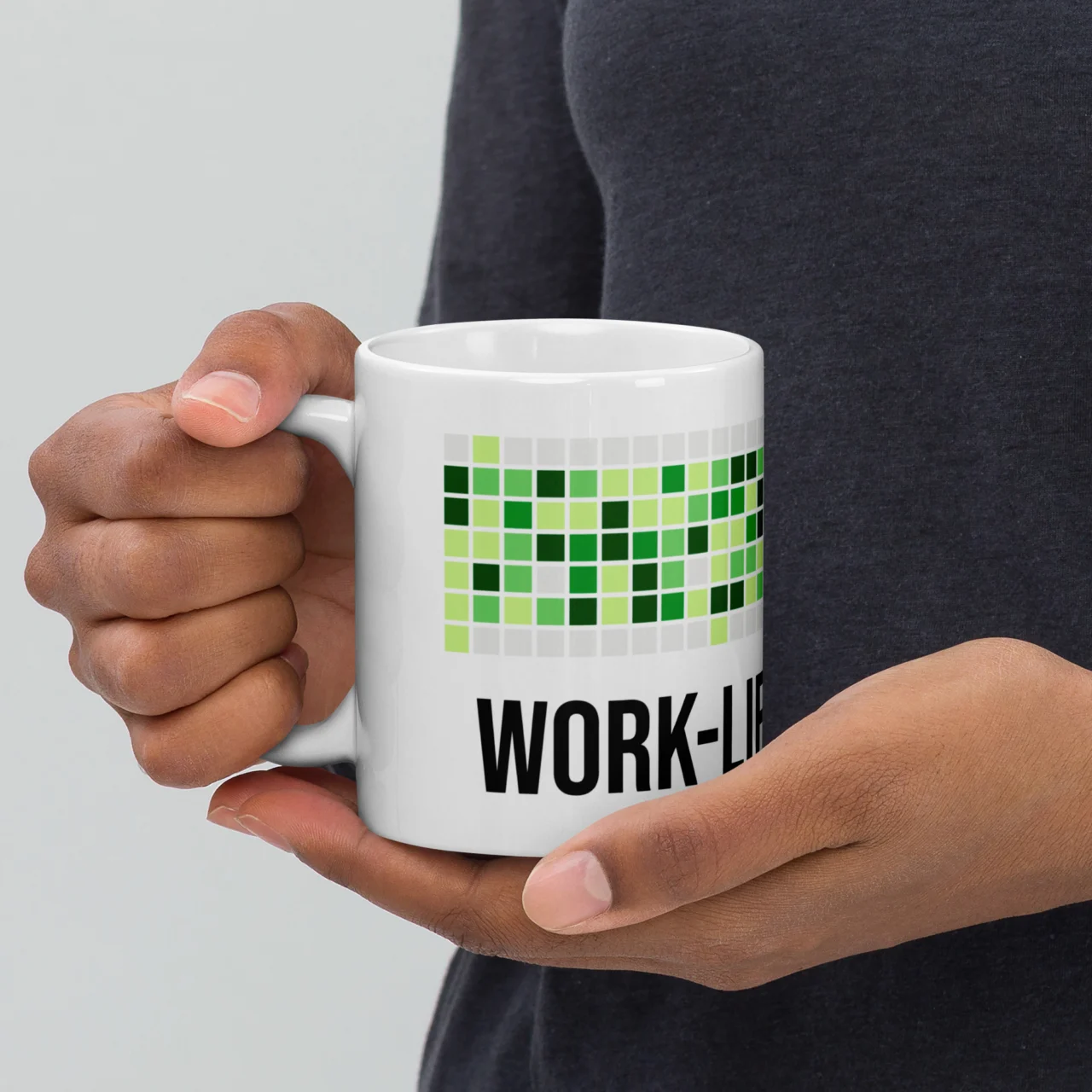 Work Life Balance Git Commit History Mug - Funny Programmer Gift - Software Developer Mug - Computer Engineering Worker Humor