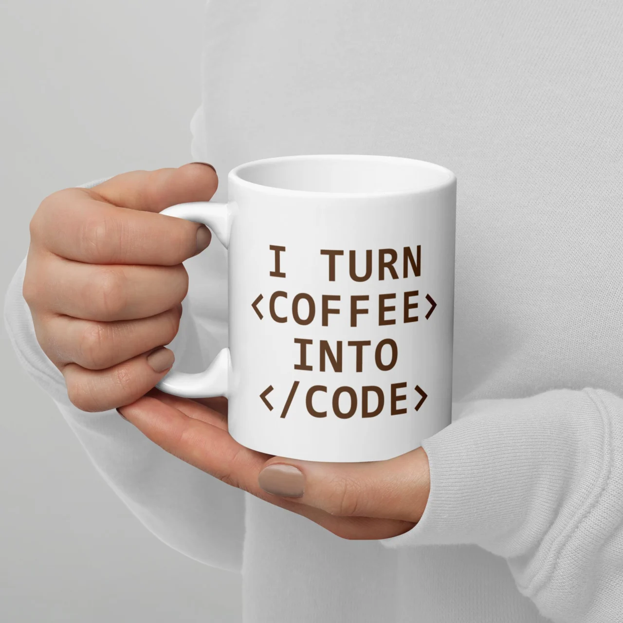 I Turn Coffee Into Code Mug - Funny Programmer Coffee Mug - Coding Coder Gift - Software Developer Tech Humor